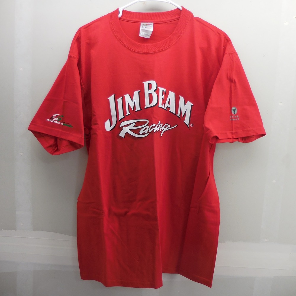 Vtg Jim Beam Racing Shirt Indy Car‎ Indianapolis 500 Andretti 2005 Y2K L NWOT